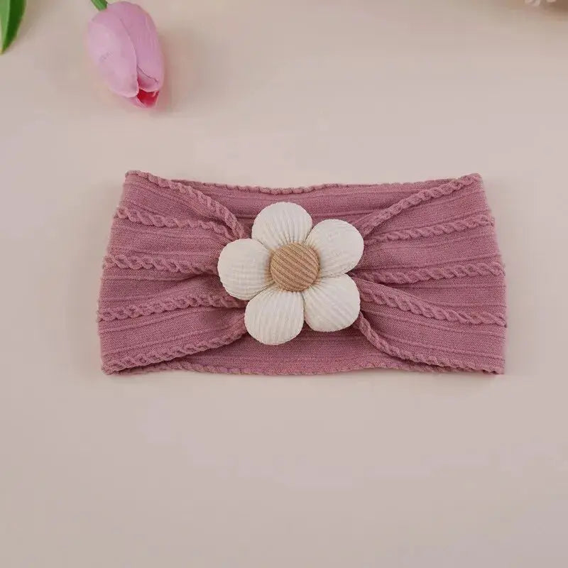Cute Baby Headbands Flower Floral Elastic Soft Newborn Headbands For Baby Girl Children Turban Infant Hair Accessories