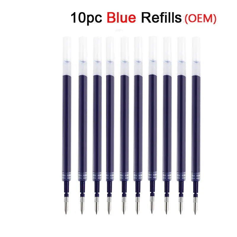 KACO 0.5mm MIDOT blue gel ink pens, quick-drying smooth writing, 10-pack by Simples Market