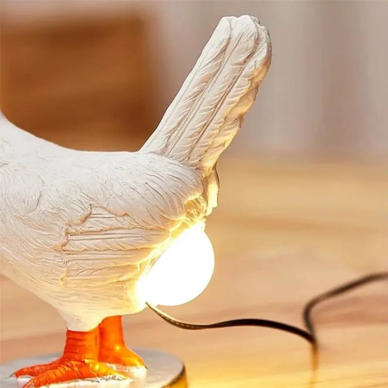 Decorative Night Light Simulated Chicken Lamp LED Table Lamp For Easter Home Decor Party Carnival - Simples Market