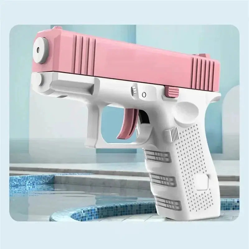 Mini Handgun Water Gun For Kids Manual Continuous Fire Toy Summer Outdoor Water Battle Fun For Ages 3 To 6
