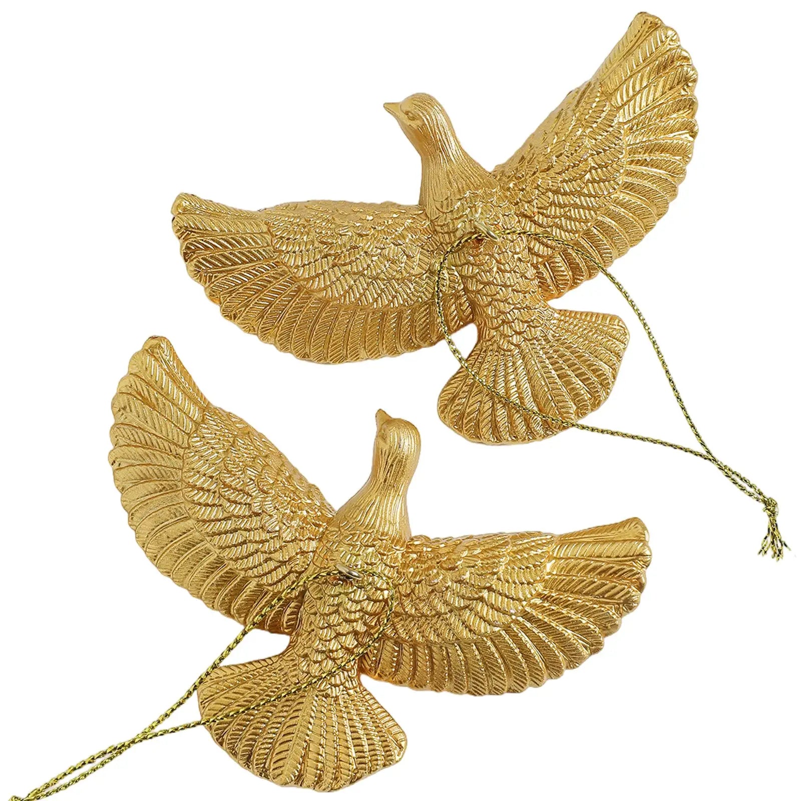 Style Friendship Doves Resin Christmas Ornament Set Two Doves Home Decor Tree Ornament Gift For Someone Special