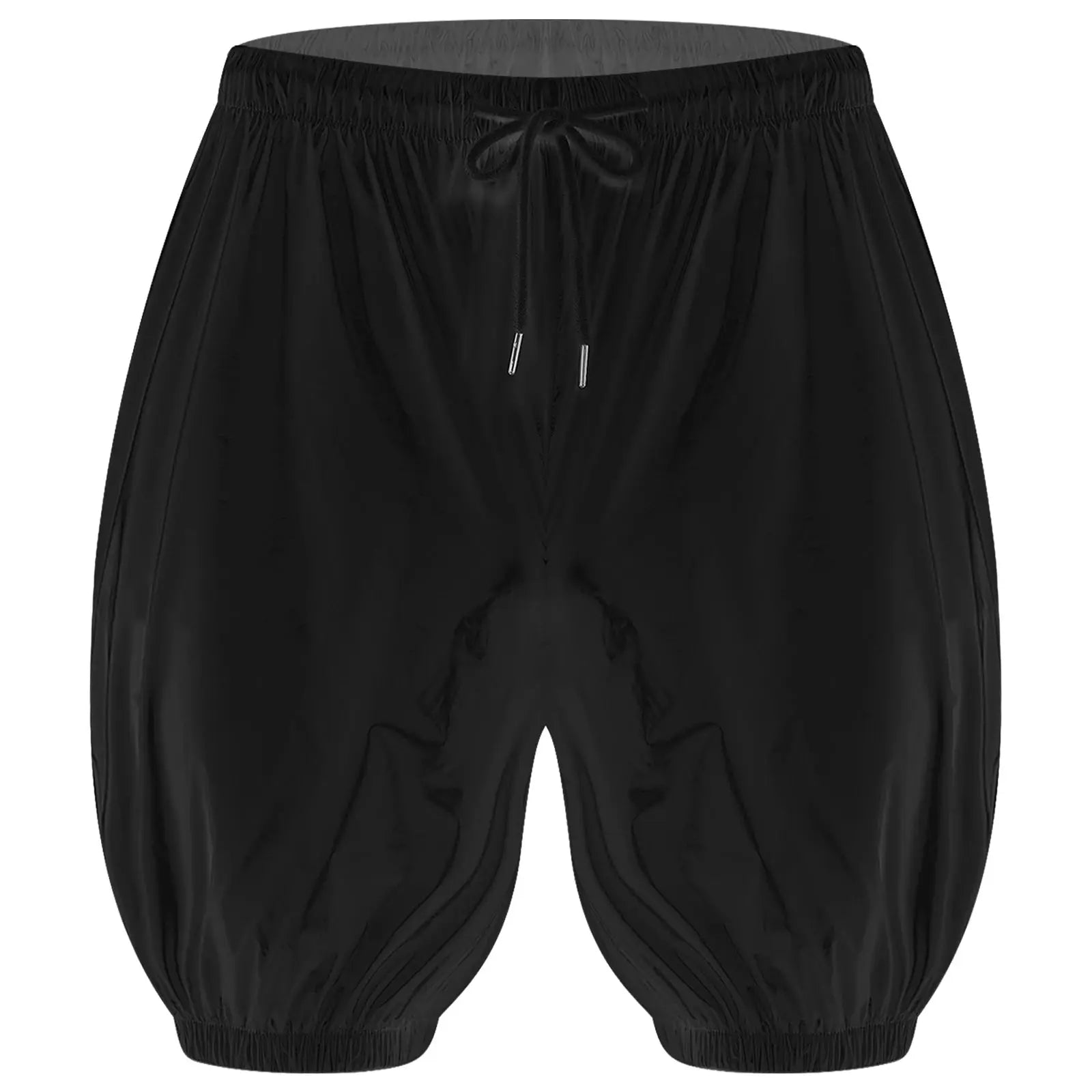 Adult unisex waterproof diaper cover shorts by Simples Market, black with drawstring