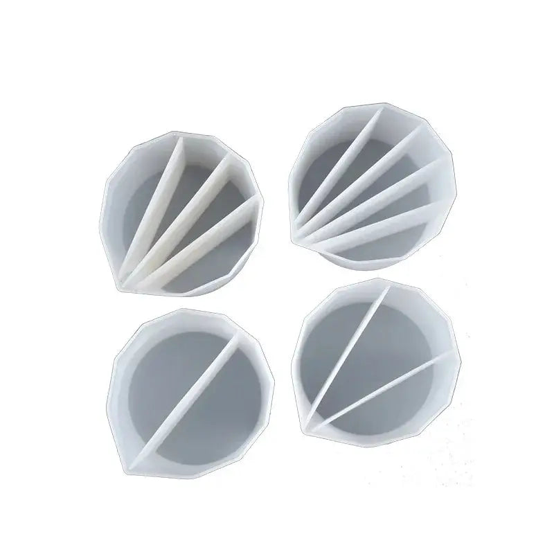 Reusable Silicone Paint Pouring Cups Set Of Three With Dividers For Acrylic Fluid Art