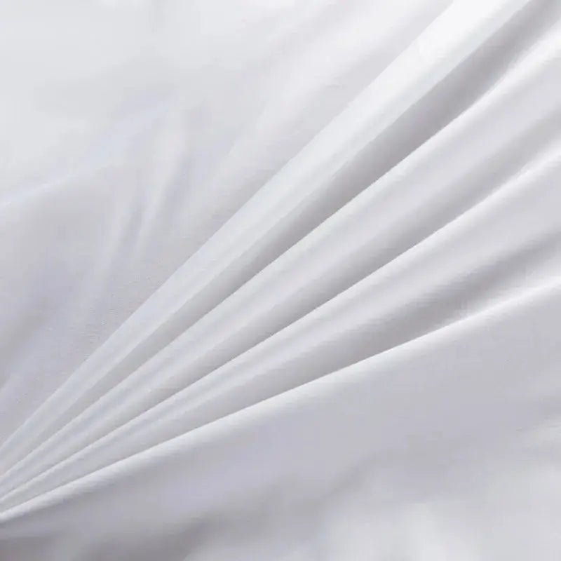 White solid-color pillow cover, 20x30 inches, rectangular bedding pillowcase.