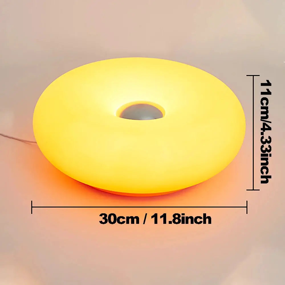 Simples Market Bauhaus donut table lamp, warm yellow LED, USB-powered