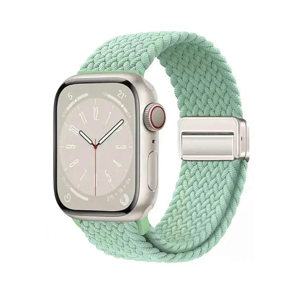 Nylon Braided Band Strap Compatible For Apple Watch S10 46mm 44mm 40mm 45mm 49mm 41mm 38mm iWatch series se 10 7 3 5 6 8 9 Ultra