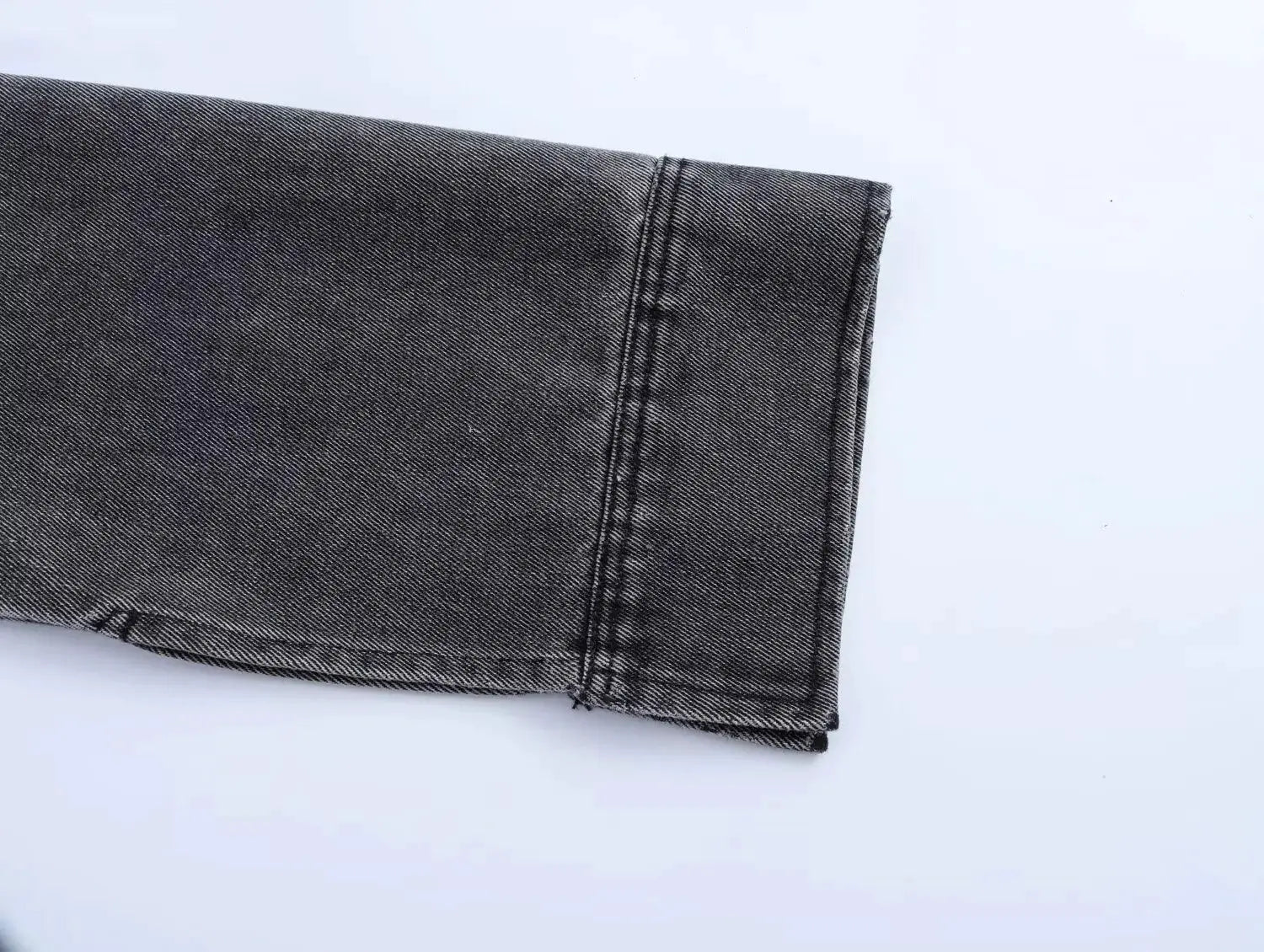 2024 Jeans Set For Women Turn Down Collar Casual Top High Waist Denim