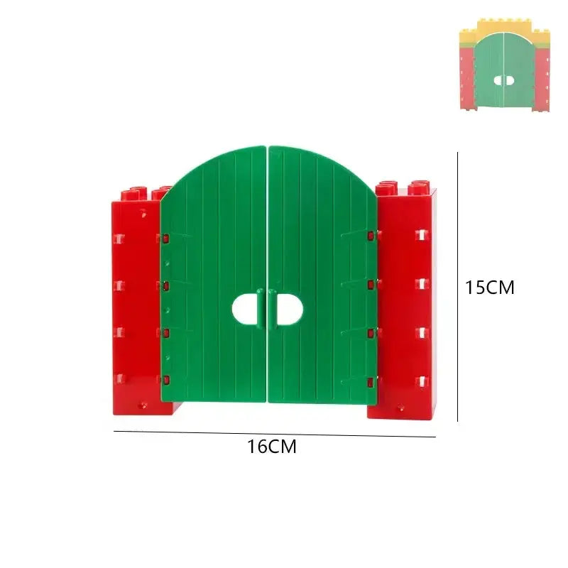 Big Building Blocks Houses Kit With Doors Windows Walls And Roof Compatible With Large Bricks Boys And Girls Toy Gifts