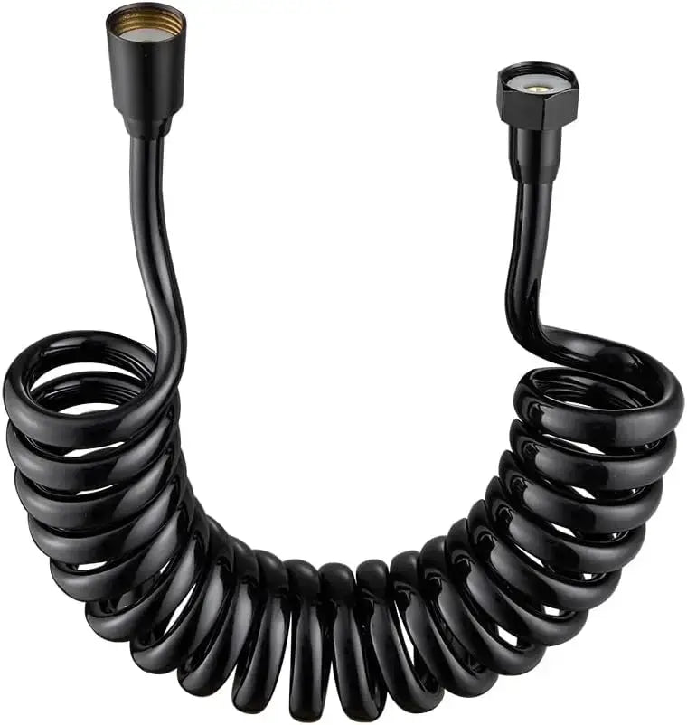 Simples Market black coiled handheld bidet spray hose with dual end connectors