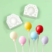 Two Piece Set 3D Mini Balloon Silicone Molds Dubai Chocolate Fondant Clay Candle Cake Decorating Tool