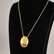 Water Drop Geometric Ins Style Minimalist Light Luxury Sweater Chain Necklace Stainless Steel Unisex Jewelry