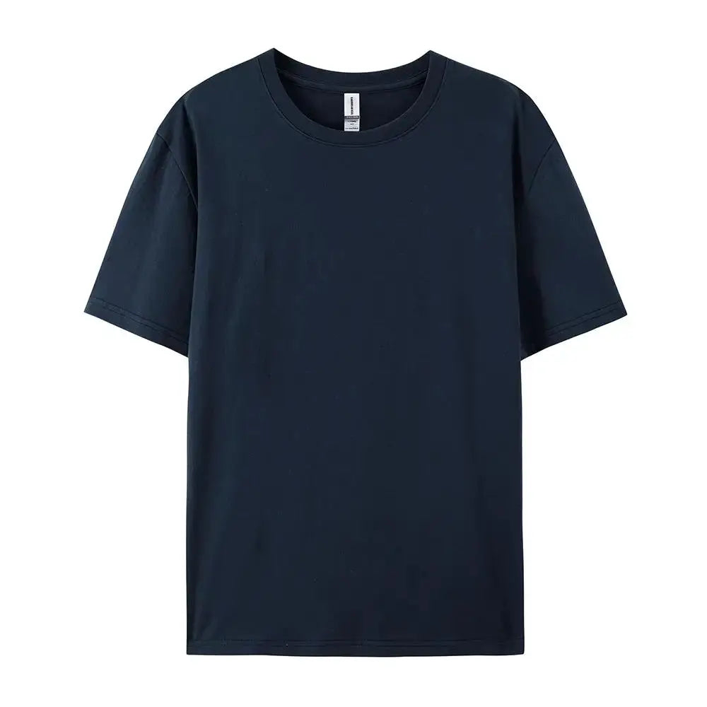 One Hundred Percent Cotton Solid T Shirts For Men And Women Short Sleeve Casual Wear Soft Tees