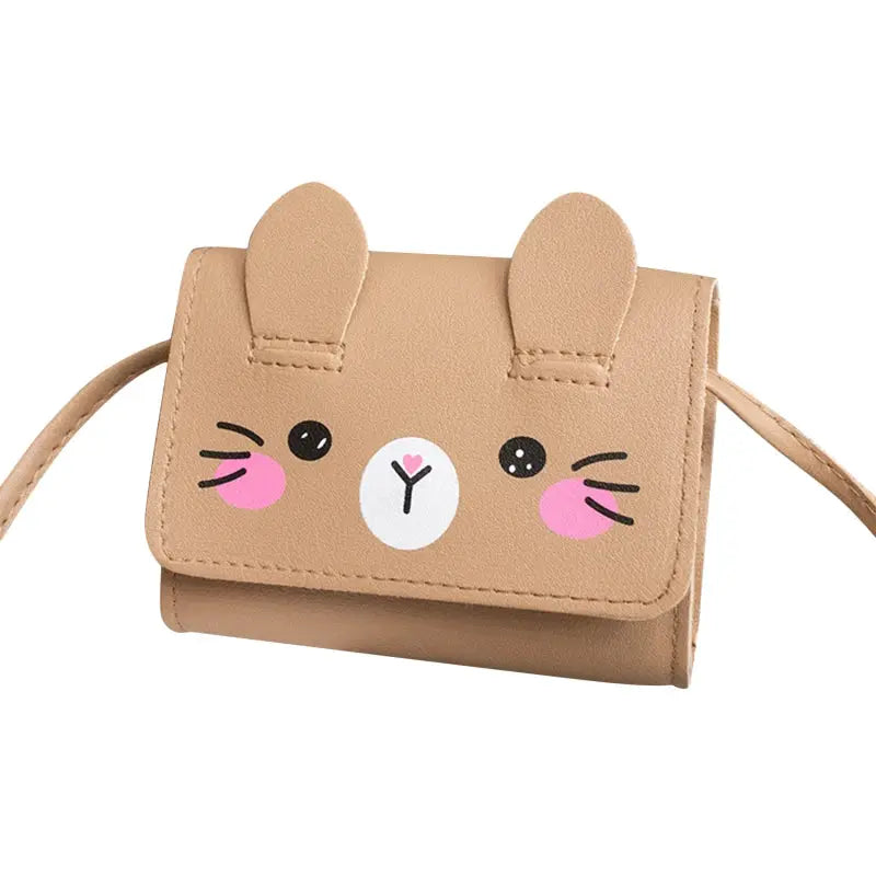 PrincessPop Kids Mini PU Leather Crossbody Handbag For Girls Coin Purse Wallet Cute Mini Bag