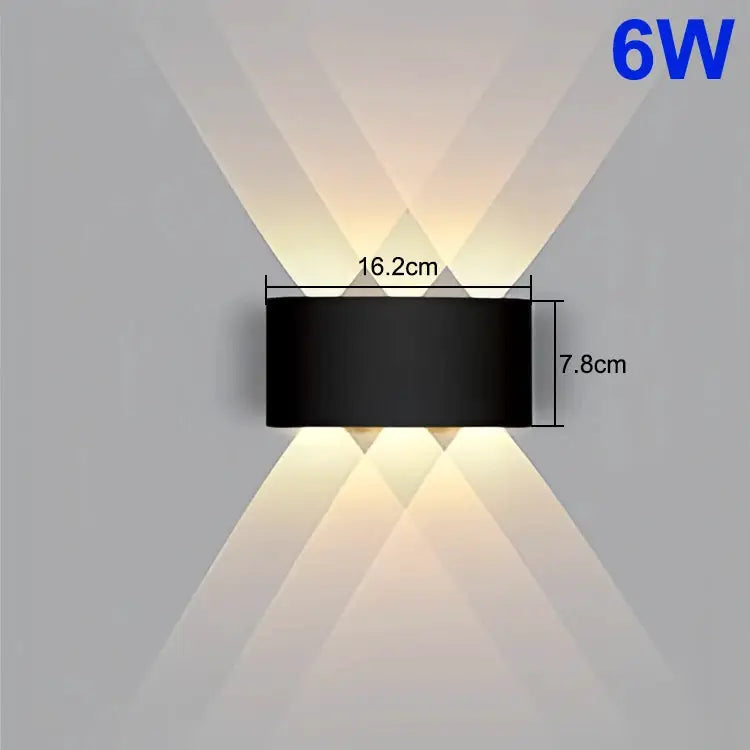 Up Down LED Lamp Waterproof Wall Light For Bedroom Living Room Corridor Balcony Indoor Outdoor Home Decor Lighting