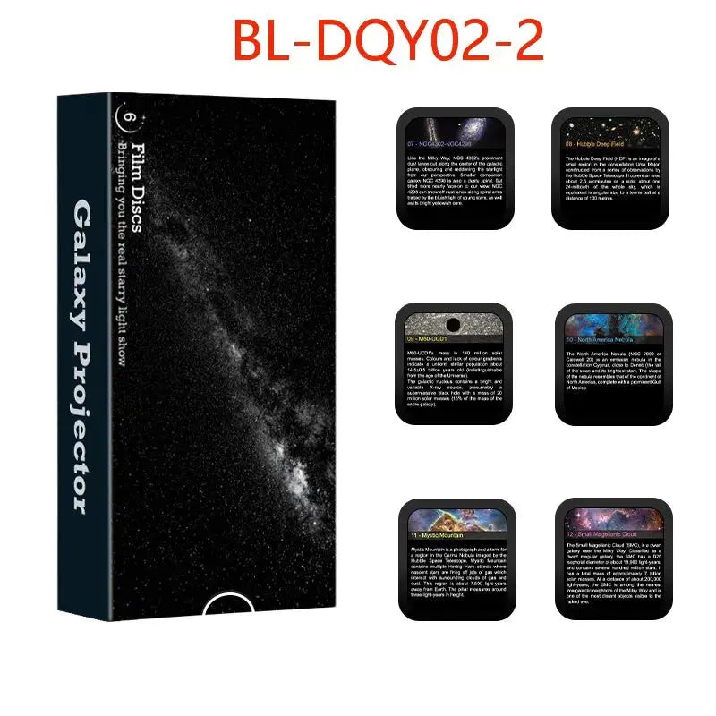 Six Pack Galaxy Projector Discs Night Light Starry Sky 4K Lenses