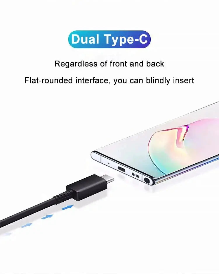 2-Pack PD 45W USB-C charging cables by Simples Market; black Type-C data cables for fast charging