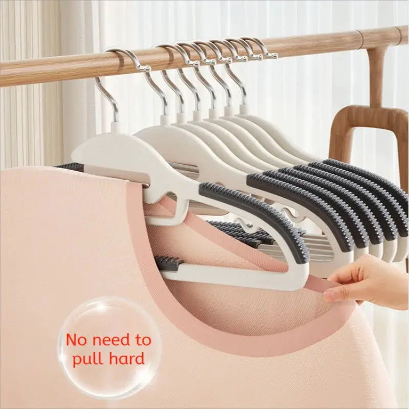 Hangers, Simples Market 10-pack white and gray anti-slip for wet/dry clothes
