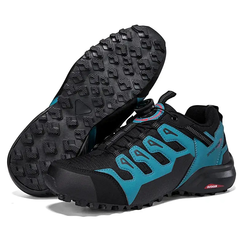 Mens Suede Leather Outdoor Hiking Shoes Wear Resistant Trekking Walking Hunting Tactical Sneakers
