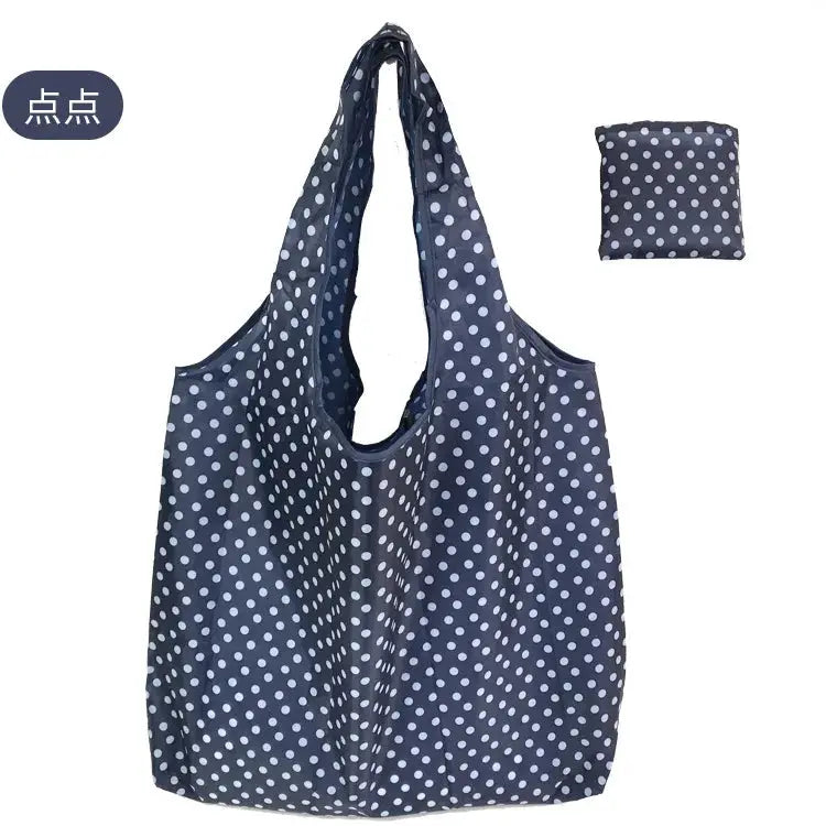 EcoCarry Large Foldable Reusable Tote Bag Made From 190T Polyester For Grocery Shopping Beach Storage