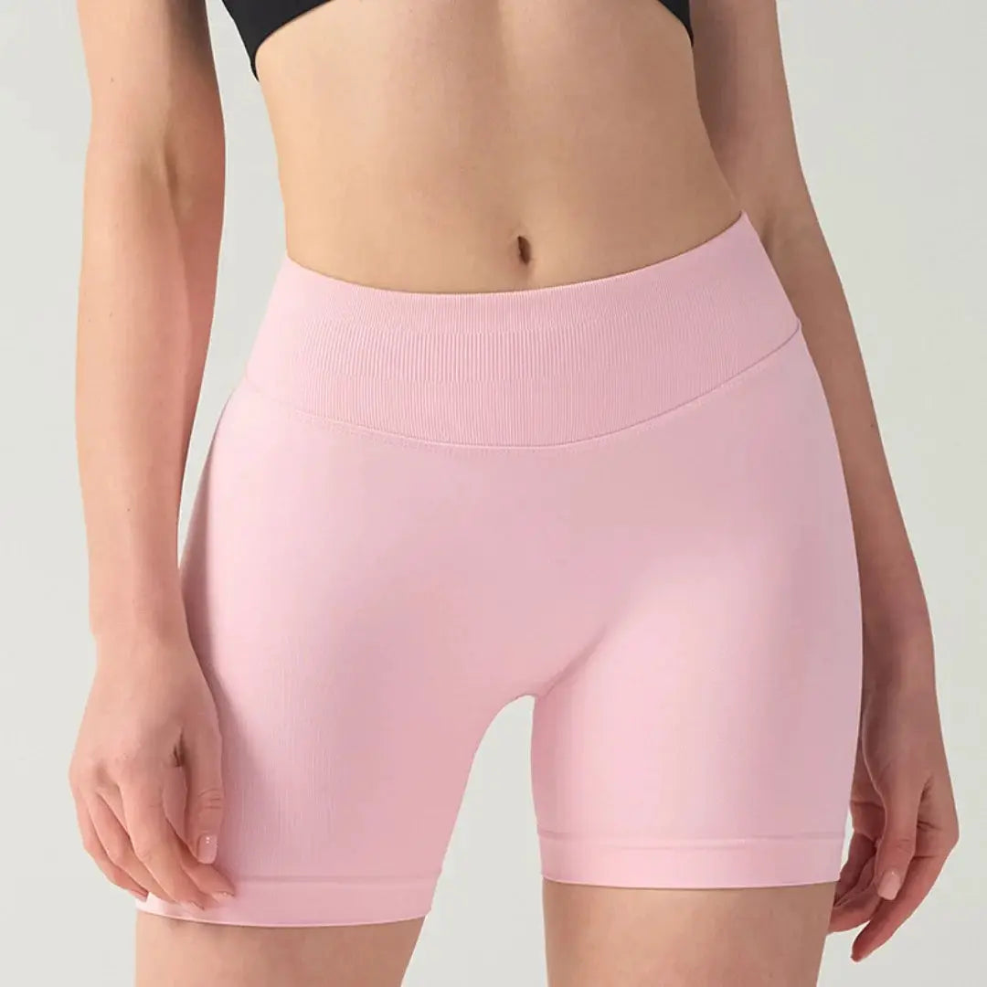 FlexFlow Pilates Knit Shorts High Stretch For Medium Intensity Training No Awkward Lines