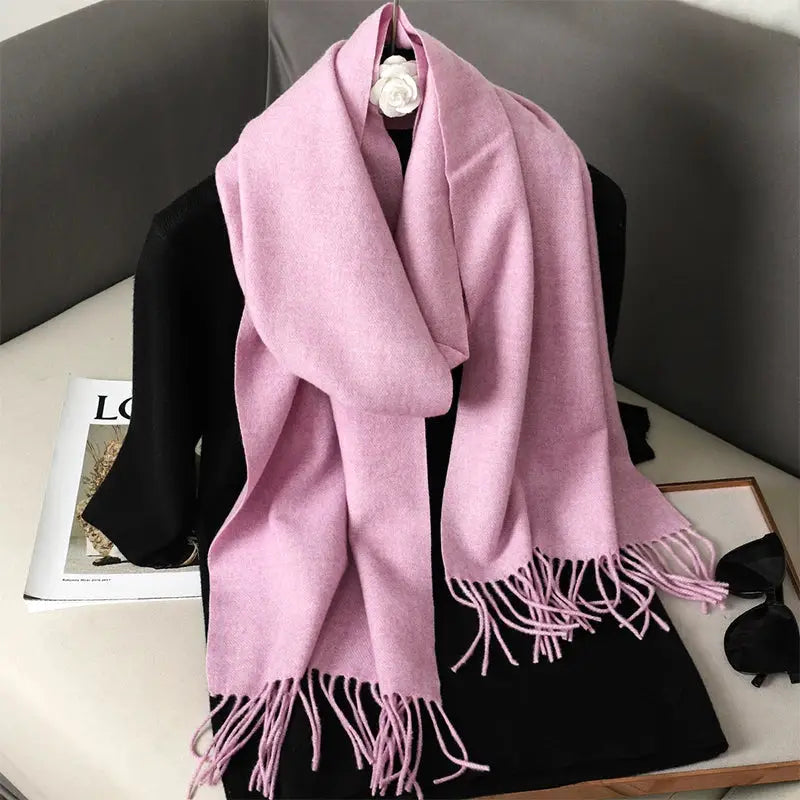 Brand 62 Womens Long Cashmere Blend Winter Scarf Hijab Shawl Wrap For Outdoor Warmth