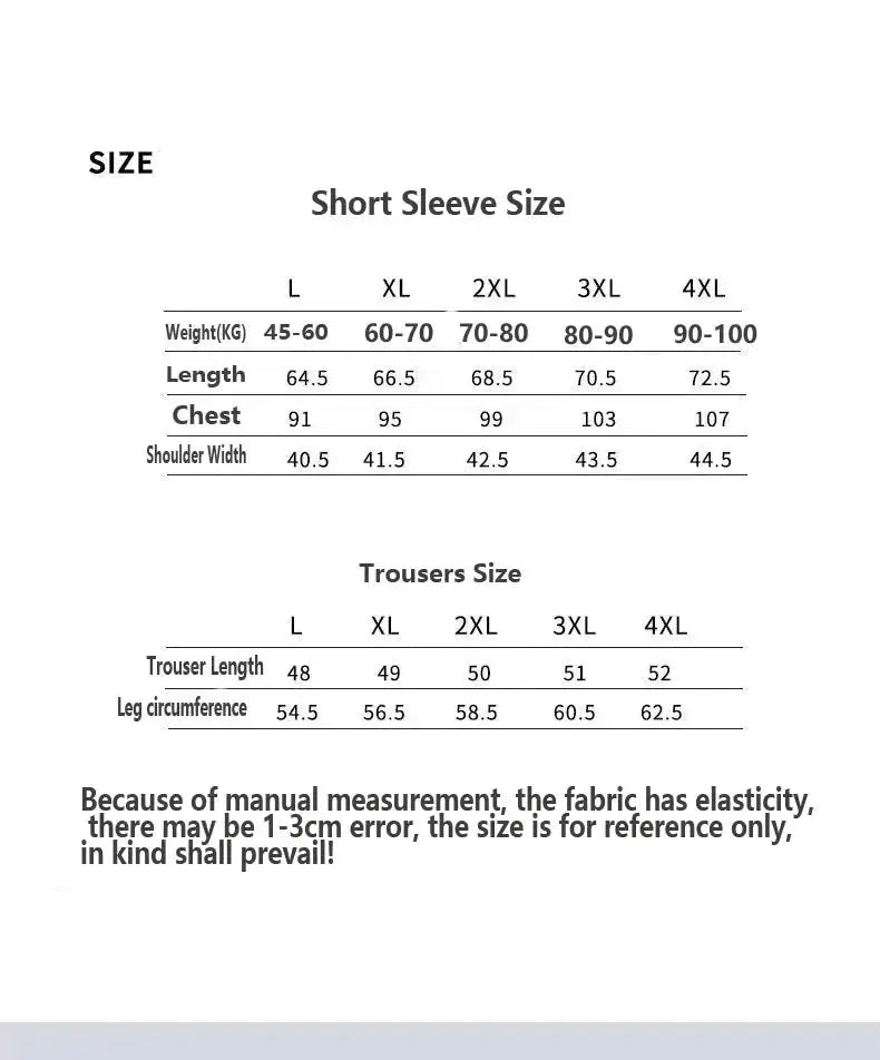 Men's two-piece ice silk pajamas Loungewear men's Plus Size Pajamas Home Set Men's summer thin modal short sleeve pajamas