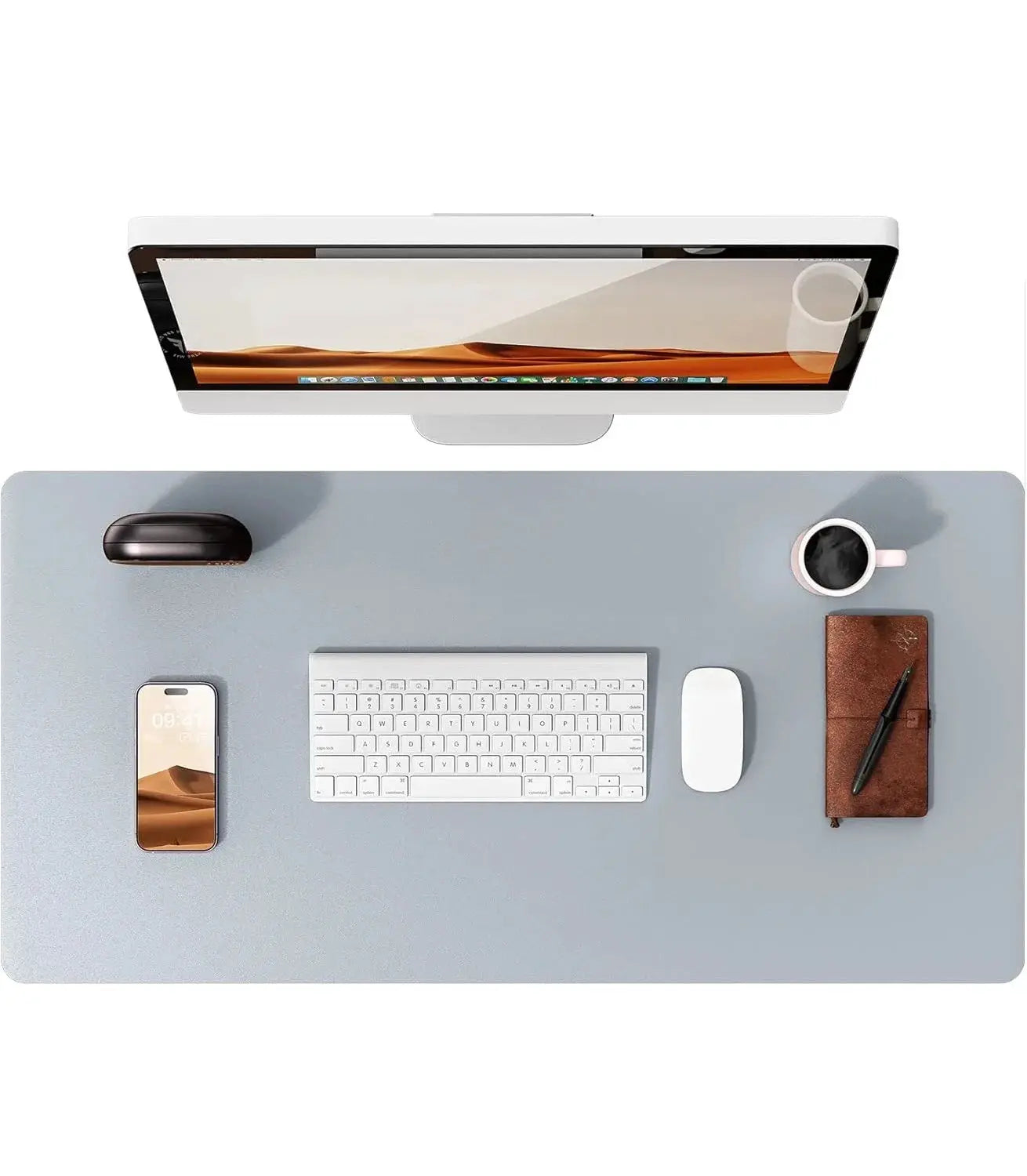 Large PU Leather Desk Pad Mouse Pad For Office Non Slip Leather Desk Mat Laptop Desk Pad Protector