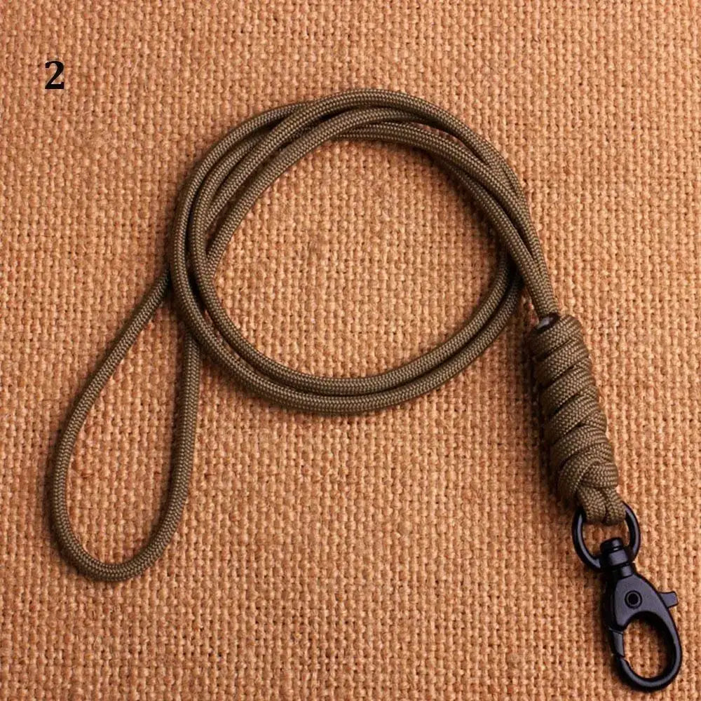 Paracord Keychain Lanyard With Rotatable Buckle High Strength Parachute Cord For Survival Backpack And Key Ring