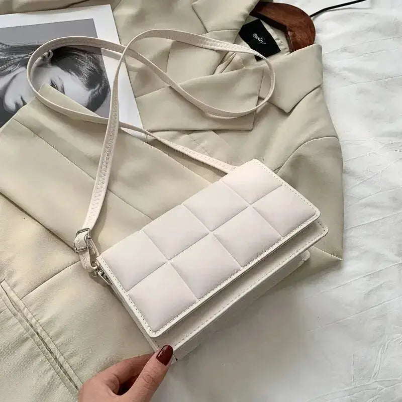 Fashion Brand Designer Women Shoulder Bag Small PU Leather Crossbody Bag With Trendy Classic Handle