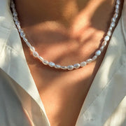Vintage Faux Pearl Choker Necklace For Women Elegant Beaded Temperament Necklace Wedding Party Gift