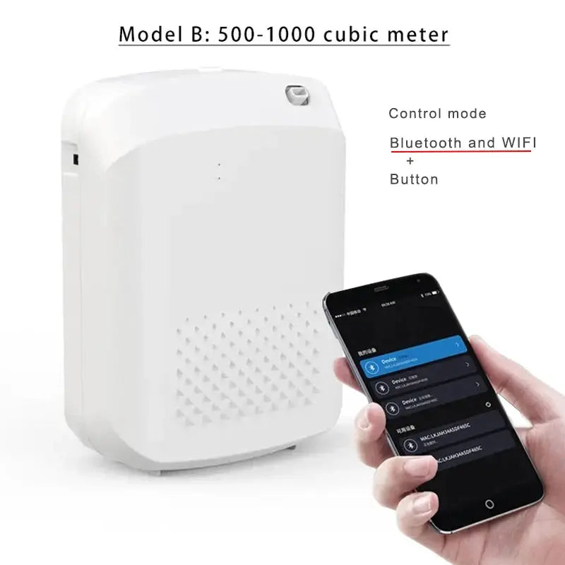 Wall Mounted Room Fragrance Diffuser With Bluetooth And Built In Fan For Essential Oils In Home And Hotel