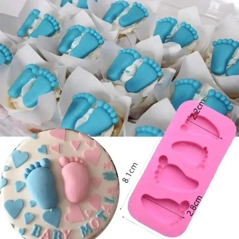 Foot Shaped Silicone Cake Mold 1 Pc For Fondant And Chocolate Decorating Bakeware Pudding Mold - Simples Market