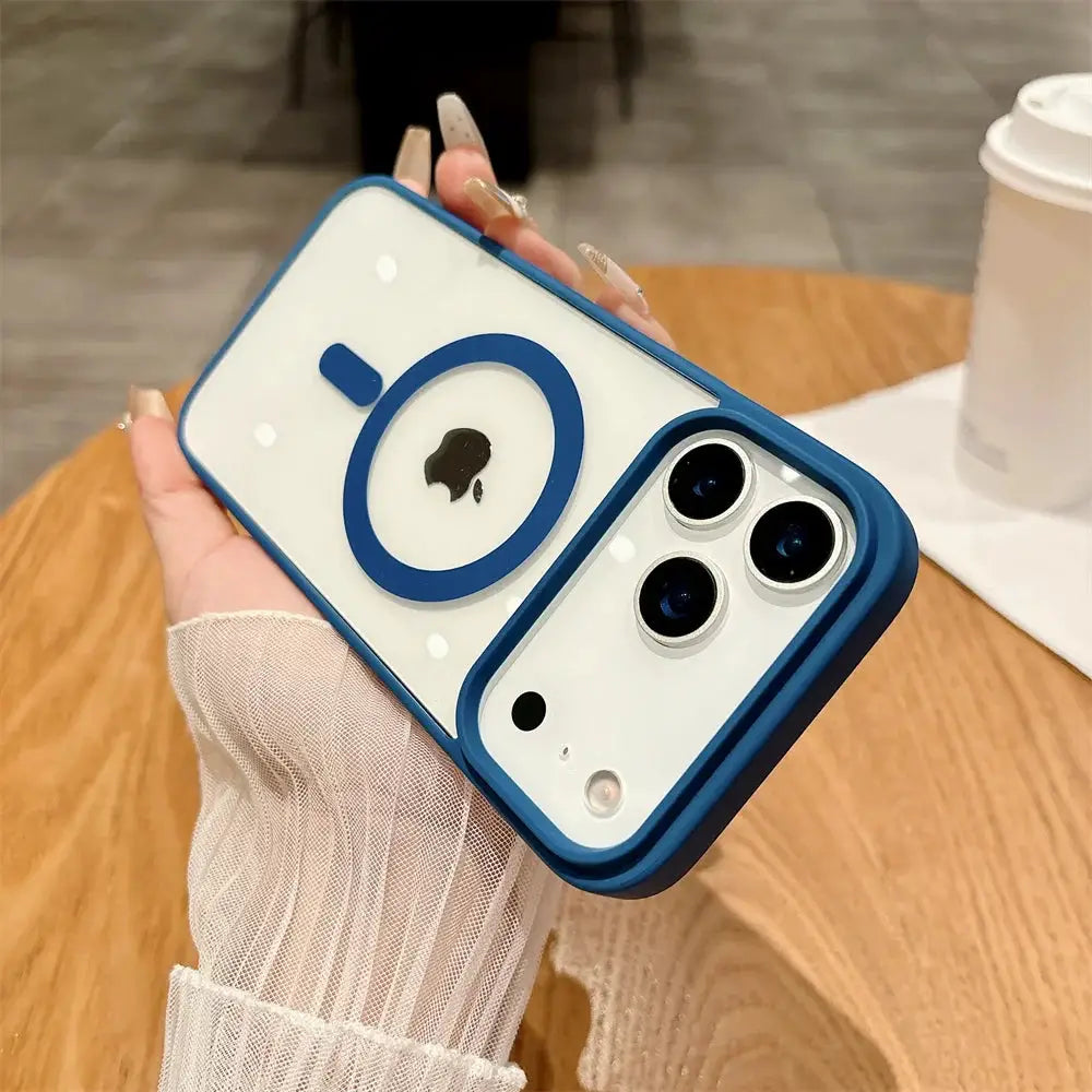 Shockproof MagSafe Magnetic Phone Case Transparent Acrylic Cover For Iphone Models With Shock Protection