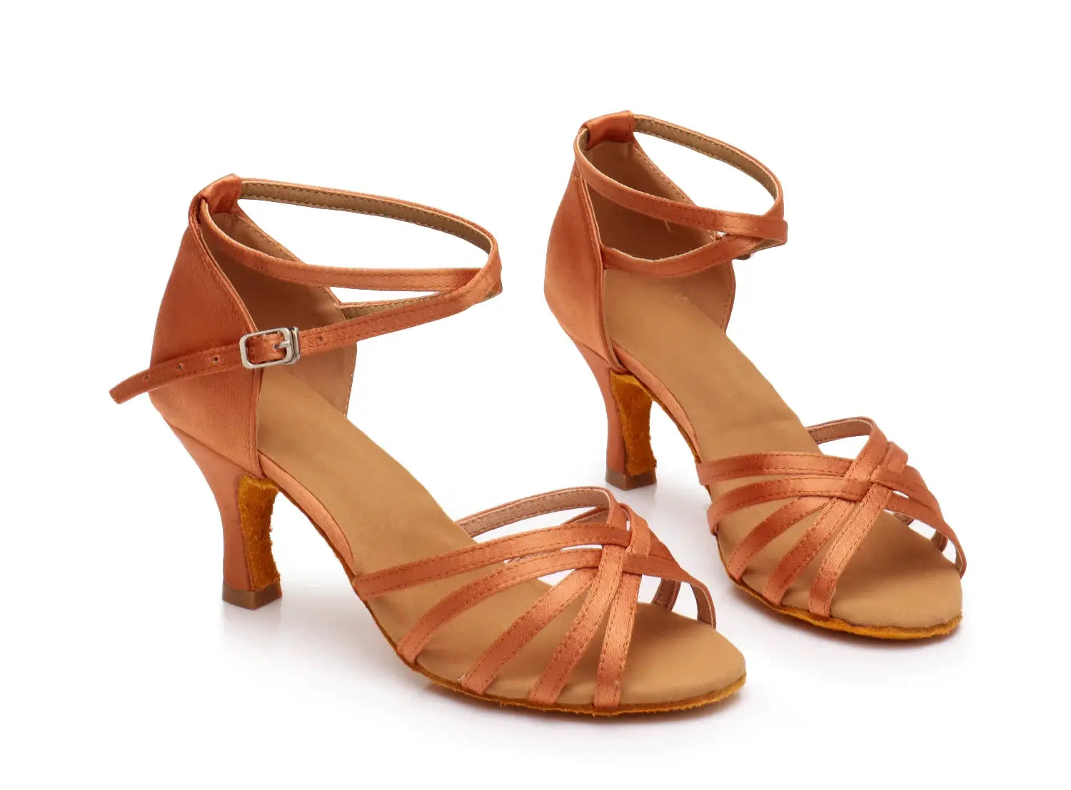 LumaDance Women Latin Dance Shoes For Ballroom Salsa Practice Sneakers With Soft Suede Sole And 5cm And 7cm Heels