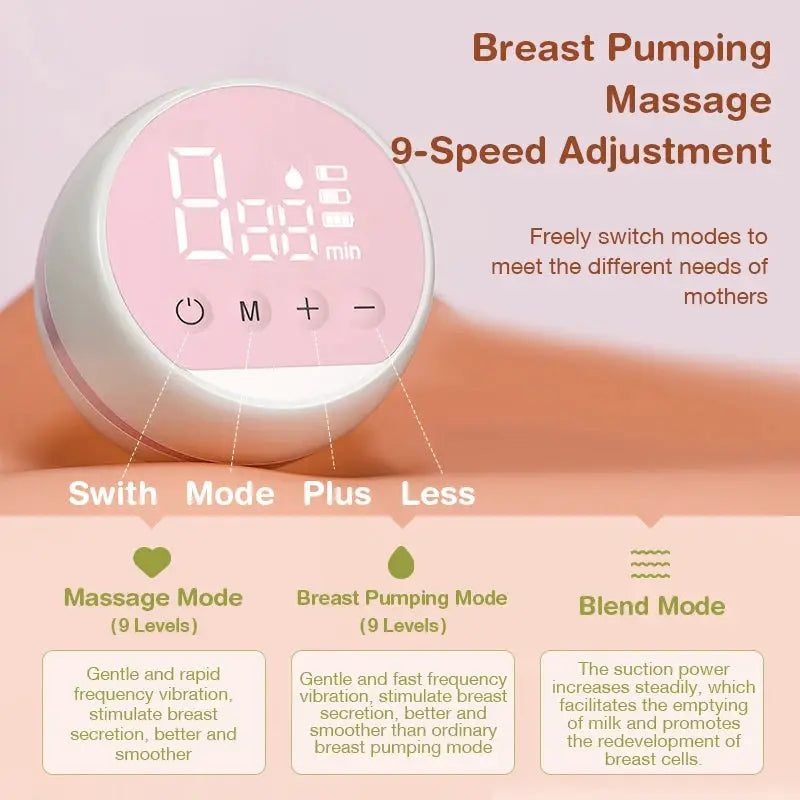 Dr Isla Intelligent Integrated Electric Breast Pump With High Suction Quiet Portable Painless Postpartum Milk Expression