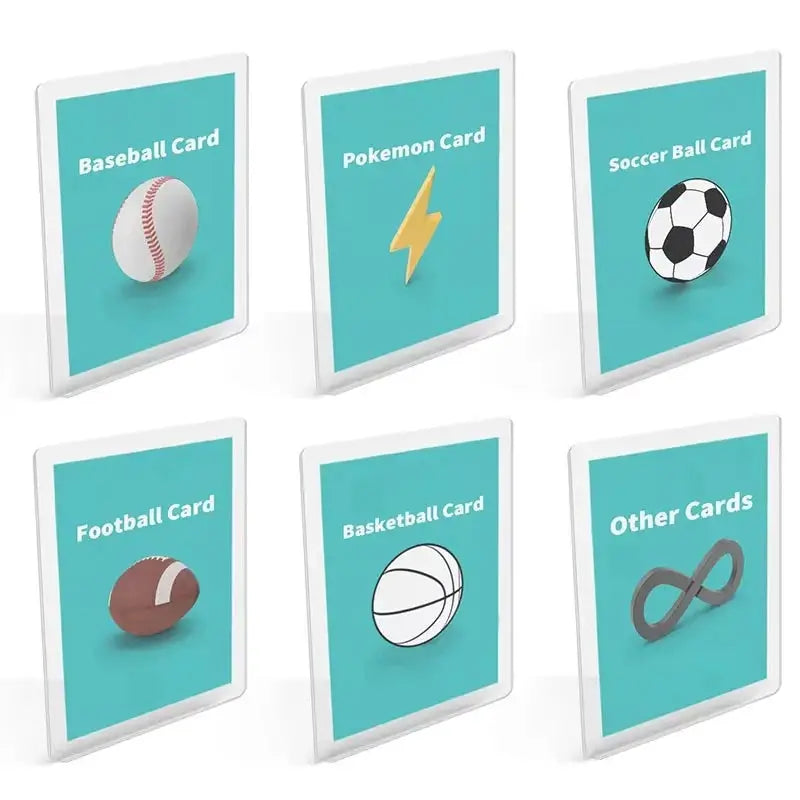 Card Sleeves Holder For Game Cards 3x4 Inches PVC Hard Plastic Top Loaders With Inner Sleeves And Protectors