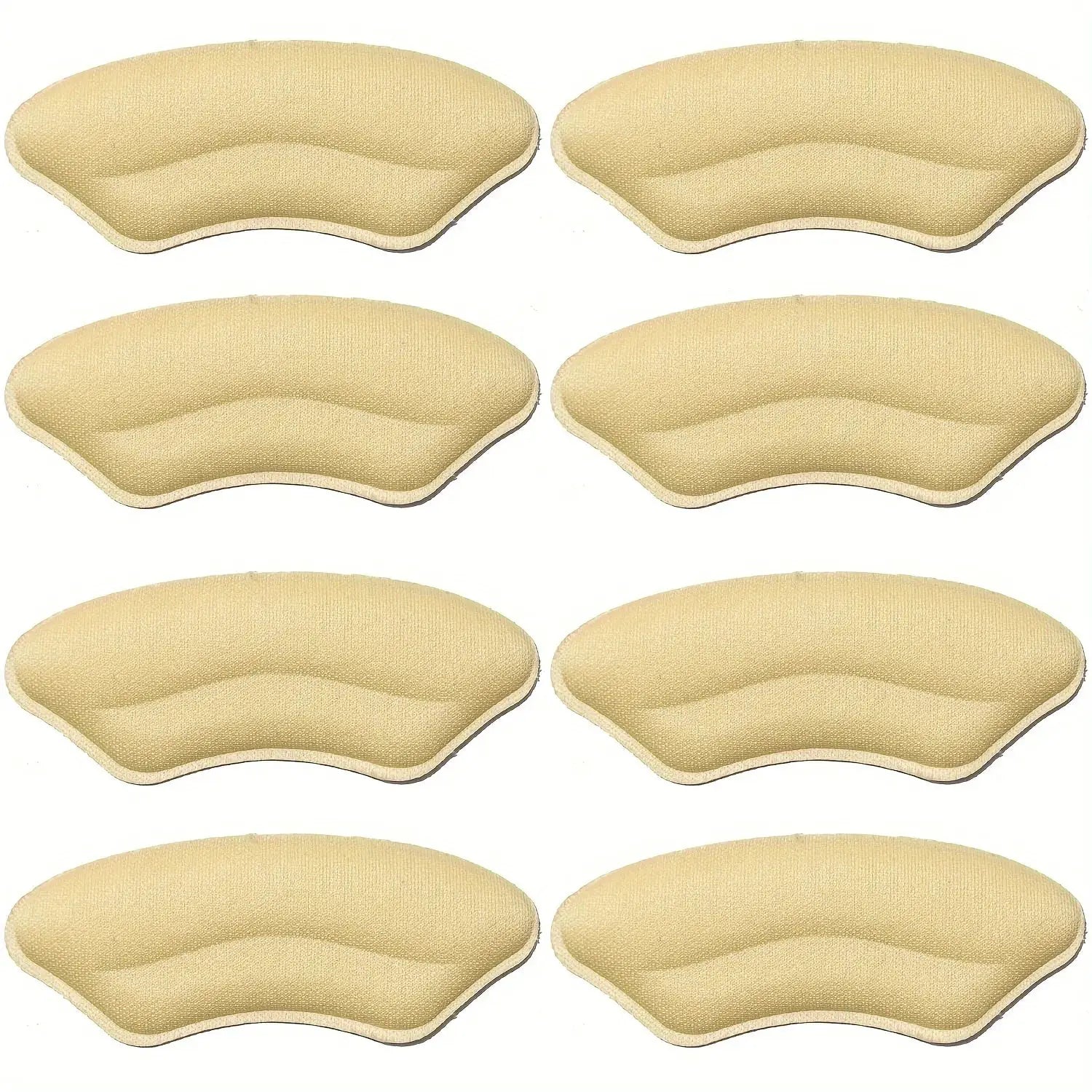 8 Pack Self Adhesive Heel Pads for Big Shoes Memory Foam Heel Protectors Improve Fit and Comfort Prevent Heel Slippage