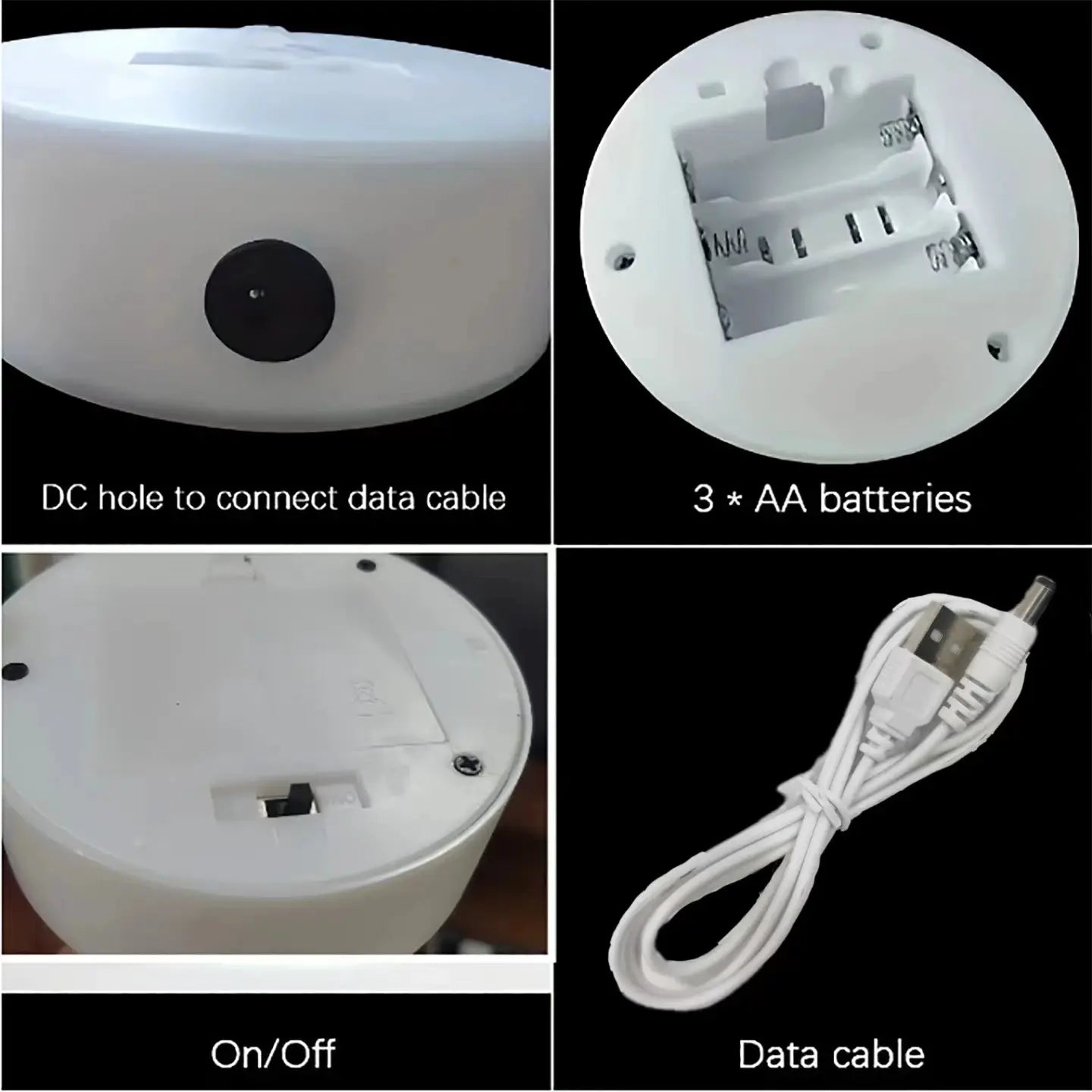 Simples Market heart-shaped neon light, battery or USB powered, with 3x AA battery compartment and USB cable