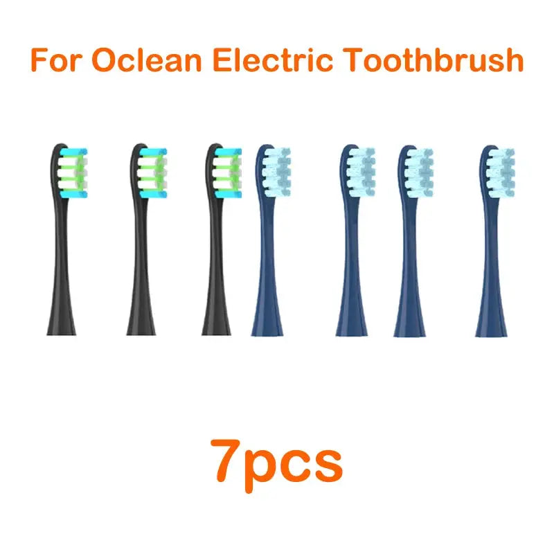 Oclean Flow Replacement Brush Heads Soft DuPont Tynex Bristles 7 Pack for Sonic Toothbrushes Gentle Plaque Removal