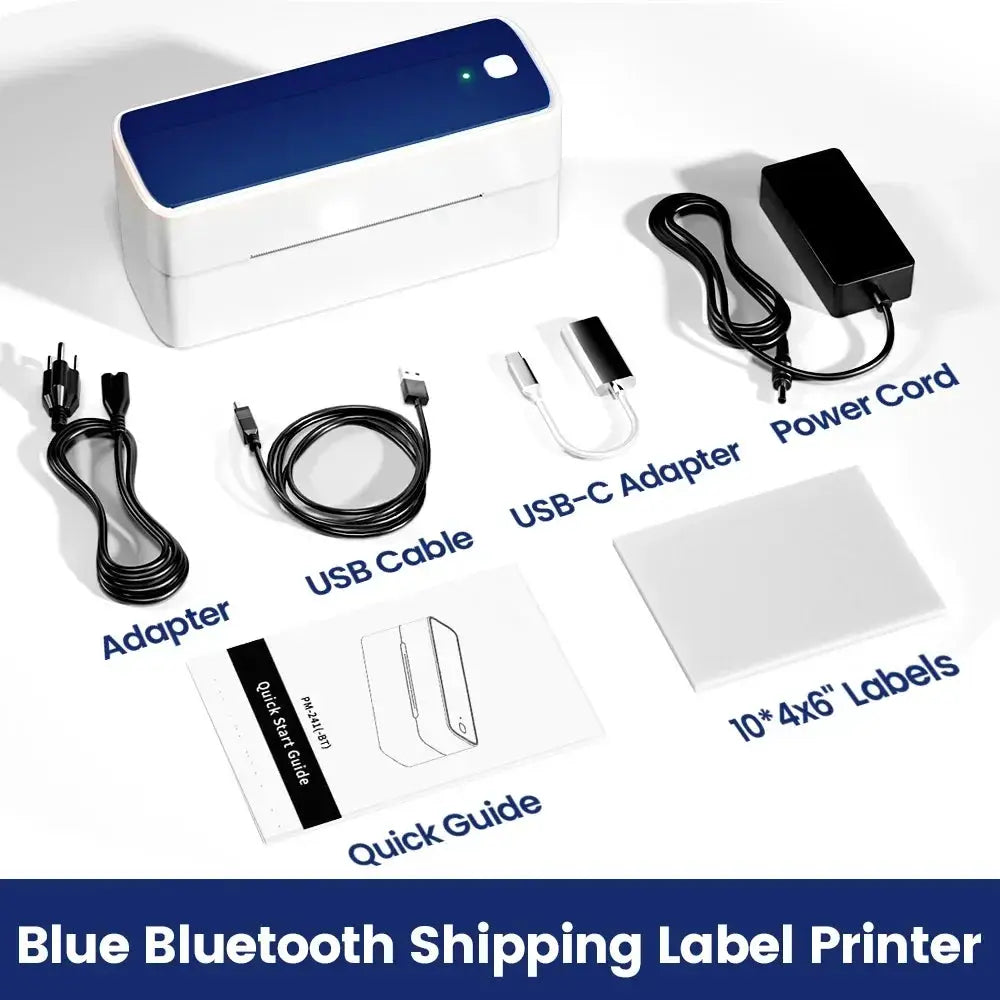 Phomemo 241 Bluetooth Thermal Label Printer 4x6 for iPhone Android Mac