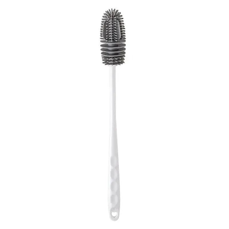 Long Handle Silicone Bottle Brush for Cleaning Bottles Cups Thermos Glassware Kitchen Cleaning Tools