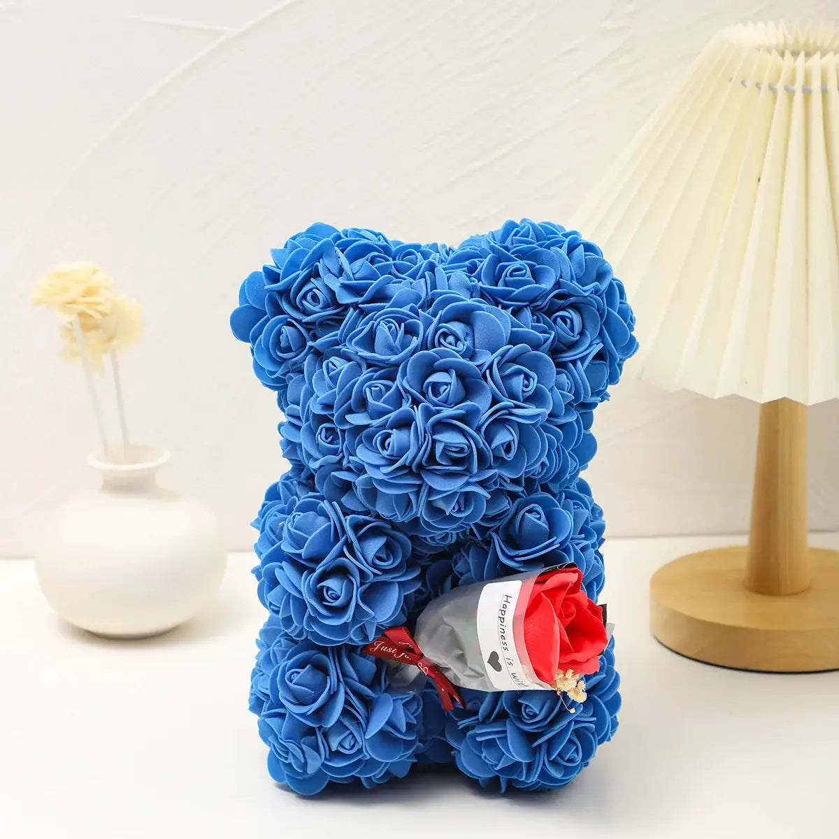 Foam Rose Teddy Bear Carry Bouquet For Weddings Mothers Day Nurses And Teachers And Other Celebrations