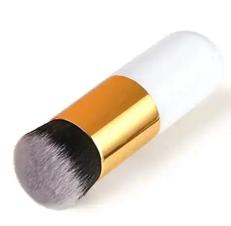 GlowNova Dual Size Foundation Brush Set With Soft Porous Bristles For Flawless Blending Liquid Foundation And BB Cream