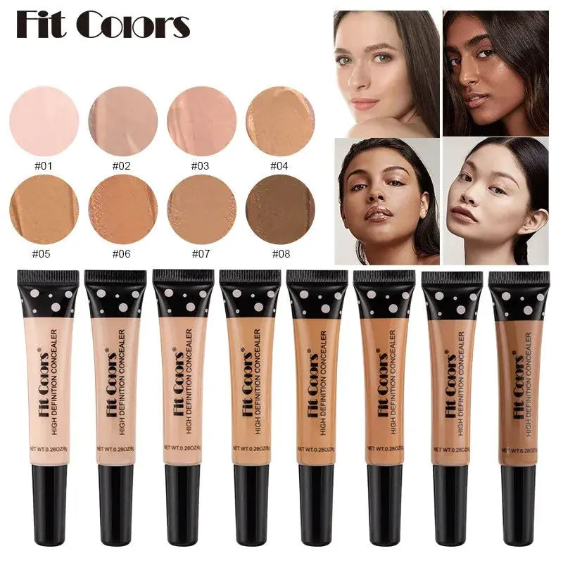 DermaGlow Six Color Concealer Nourishing Liquid Foundation For Dark Circles Full Coverage Suitable For All Skin Types