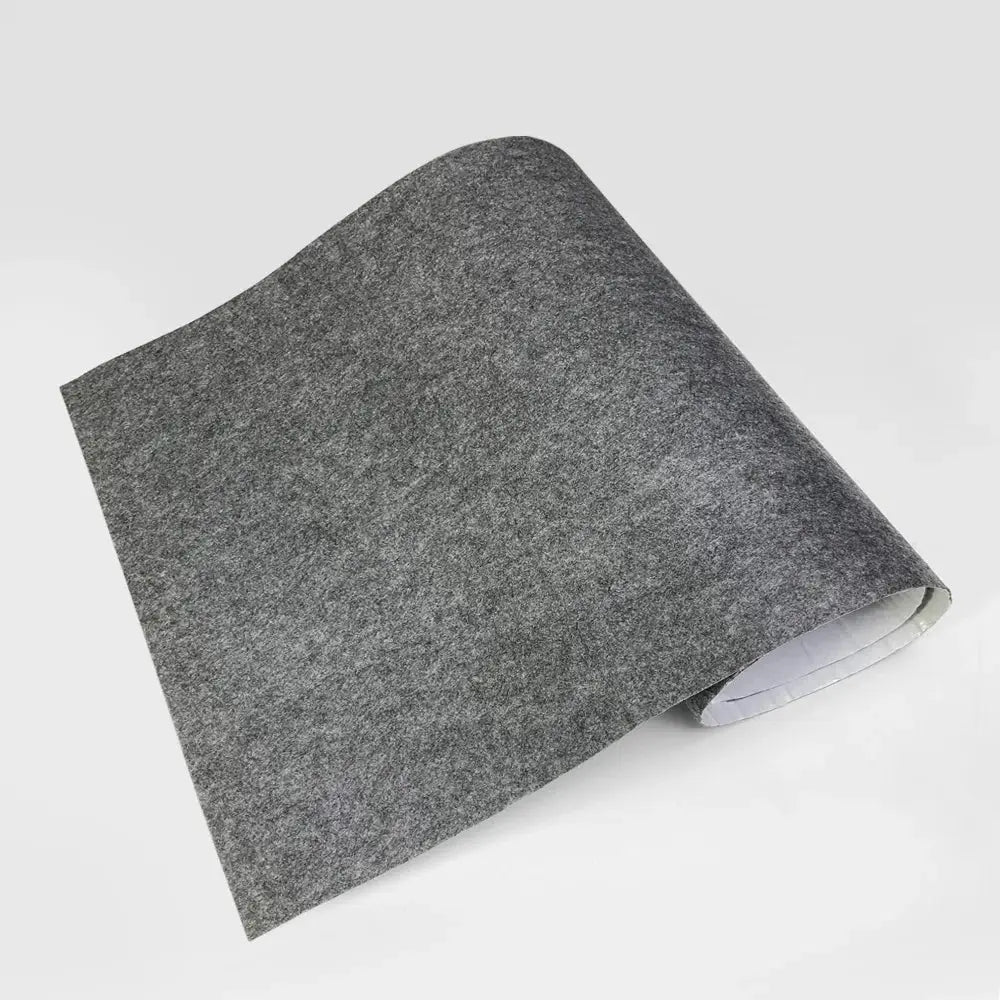 Car lining felt roll by Simples Market, grey self-adhesive non-woven fabric, high-temperature resistant