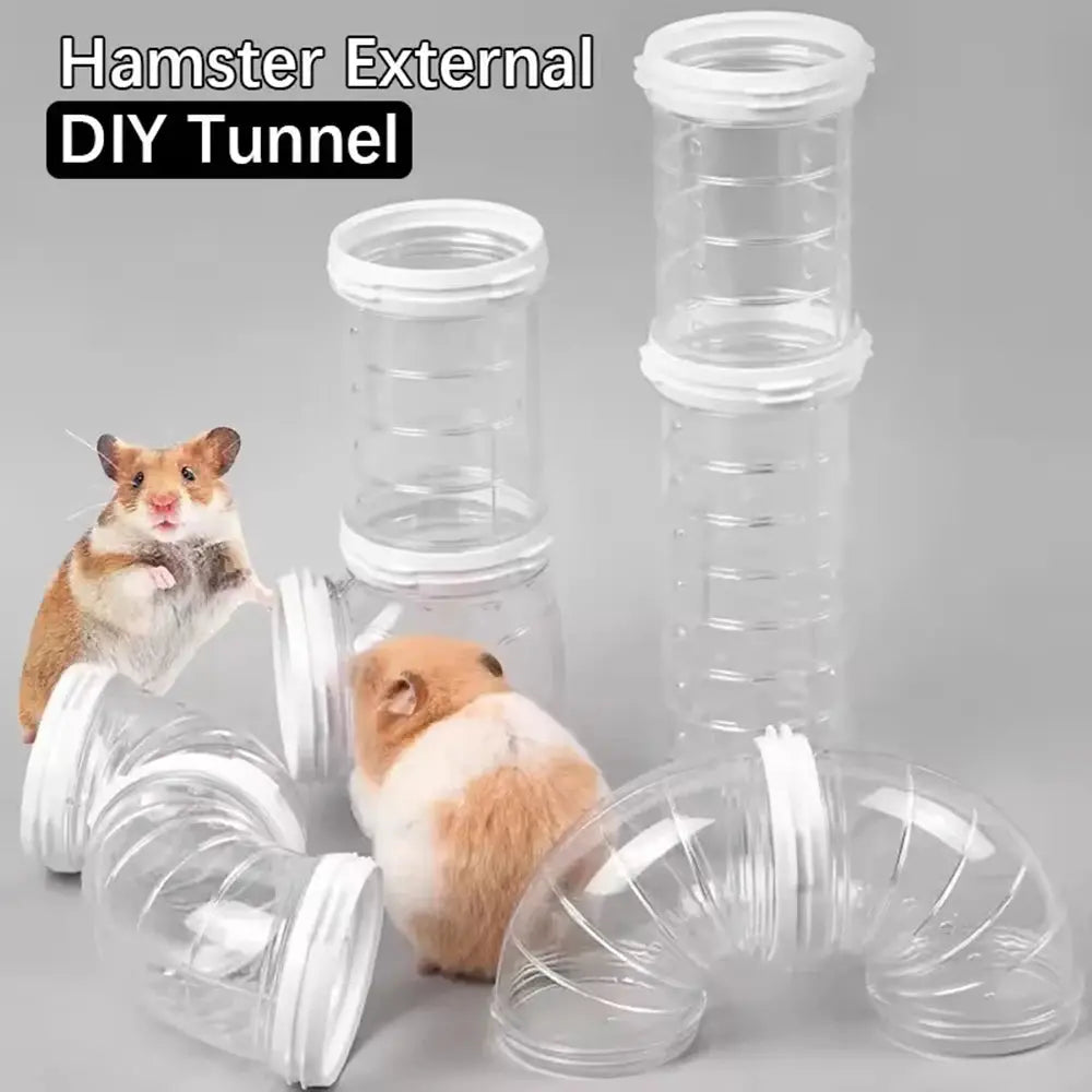 Hamster Cage Renovation External Pipeline Accessories DIY Set For Customizable Tunnel System And Small Pet Toys