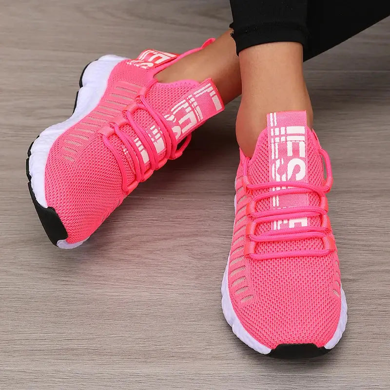 SwiftStep Womens Lightweight Mesh Sports Shoes Breathable Air Mesh Upper For Running And Walking Comfort