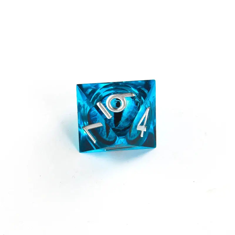 Liquid Core DND Dice Set With Sharp Edge Resin Dice For Dungeons And Dragons RPG D20 D12 D10 D8 D6 D4