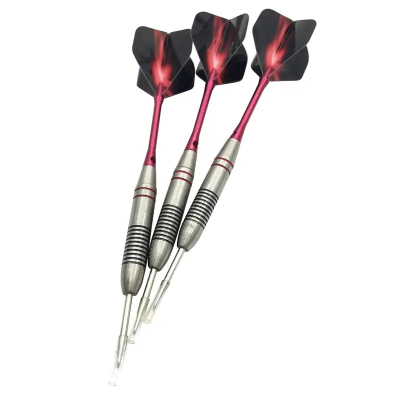3Pcs Stainless Steel Tip Darts 24g Professional Hard Darts Set with Aluminum Alloy Shafts and Durable Barrels