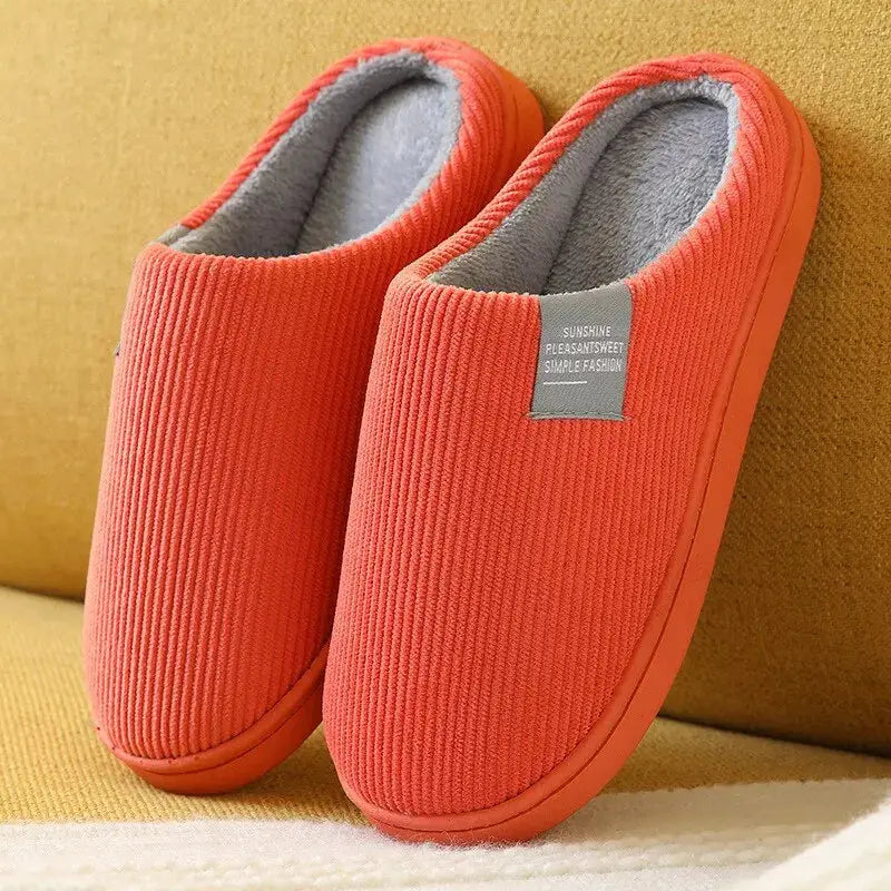 CozyNest Unisex Thick Soft Bottom Home Slippers With Anti Slip Sole For Indoor Winter Comfort And Breathable Cotton